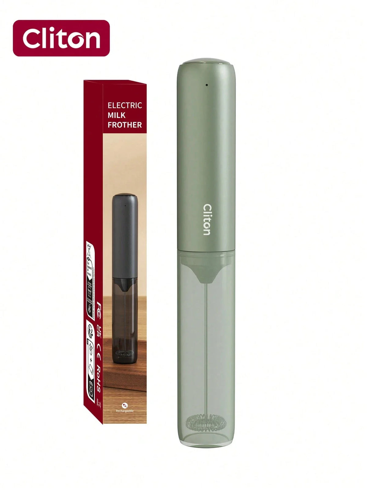 CLITON Rechargeable Electric Milk Frother