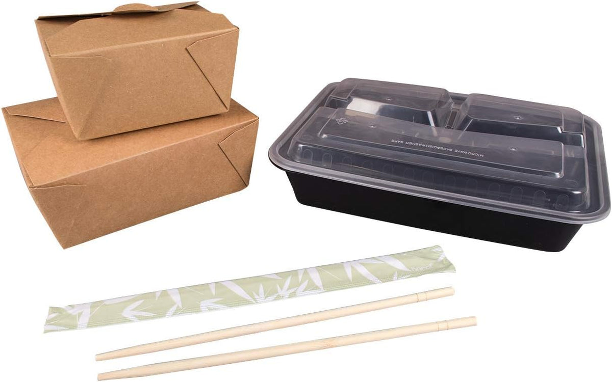 Karat U9000 9” Paper Wrapped Bamboo Chopsticks (Pack of 1000 pairs)