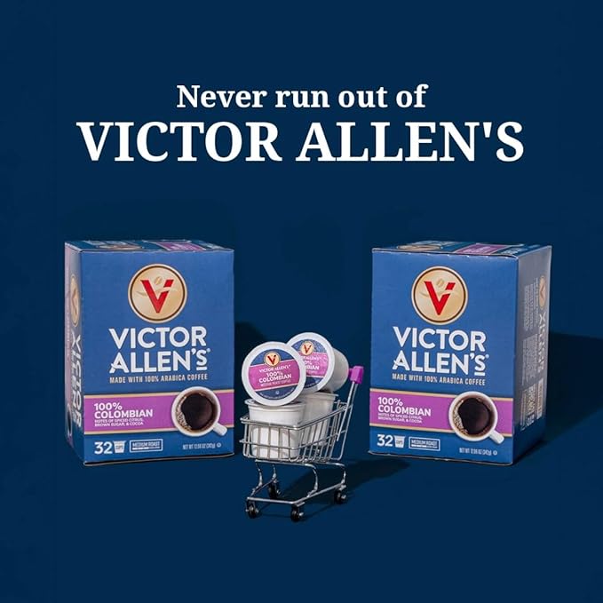 Victor Allen's Coffee Donut Shop Blend, Medium Roast, 200 Count, Single Serve Coffee Pods for Keurig K-Cup Brewers