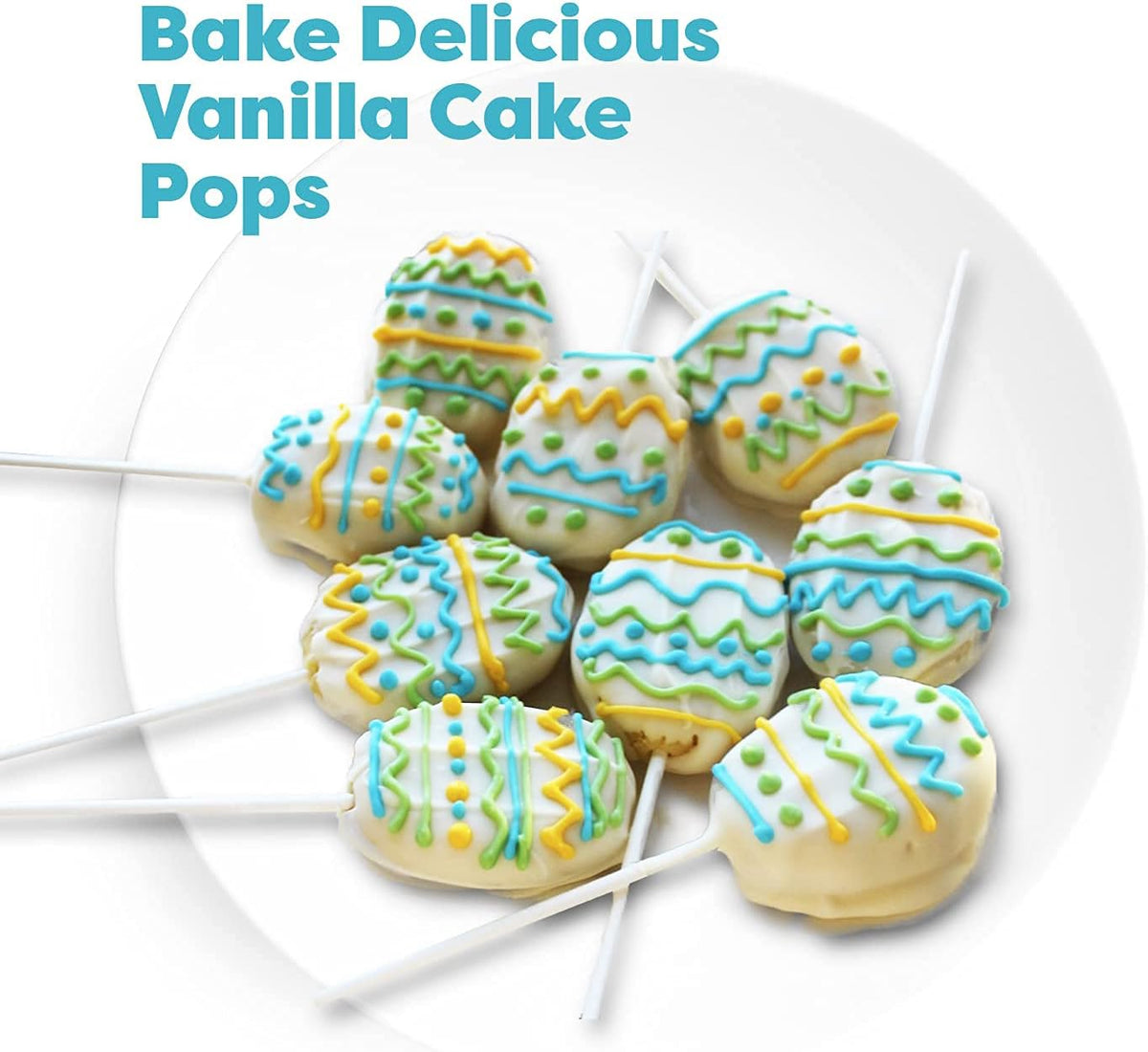 Baketivity Kids Baking DIY Activity Kit - Bake Delicious Vanilla Cake Pops with Pre-Measured Ingredients – Best Gift Idea for Boys and Girls Ages 6-12