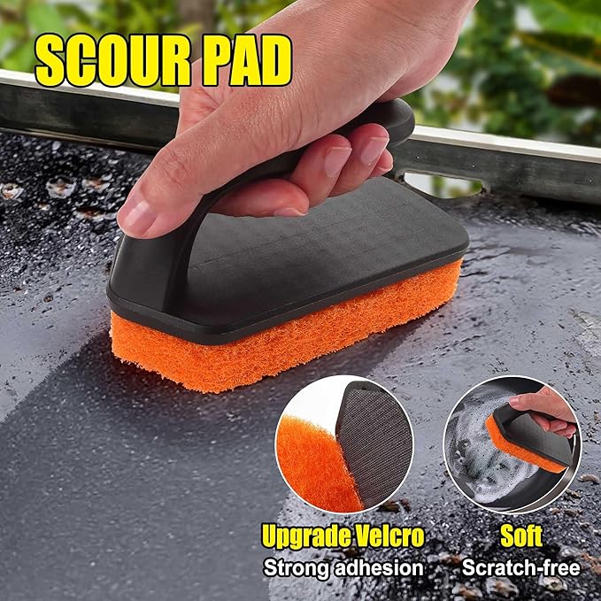 GRILLART Griddle Cleaning Kit for Blackstone, Replacment Scouring Pads(Scour Pads 4PCS)