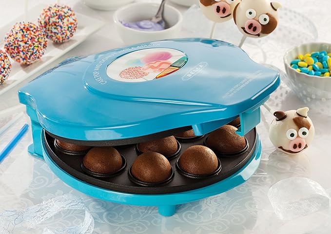 BELLA 13547 Cake Pop & Donut Hole Maker, Turquoise