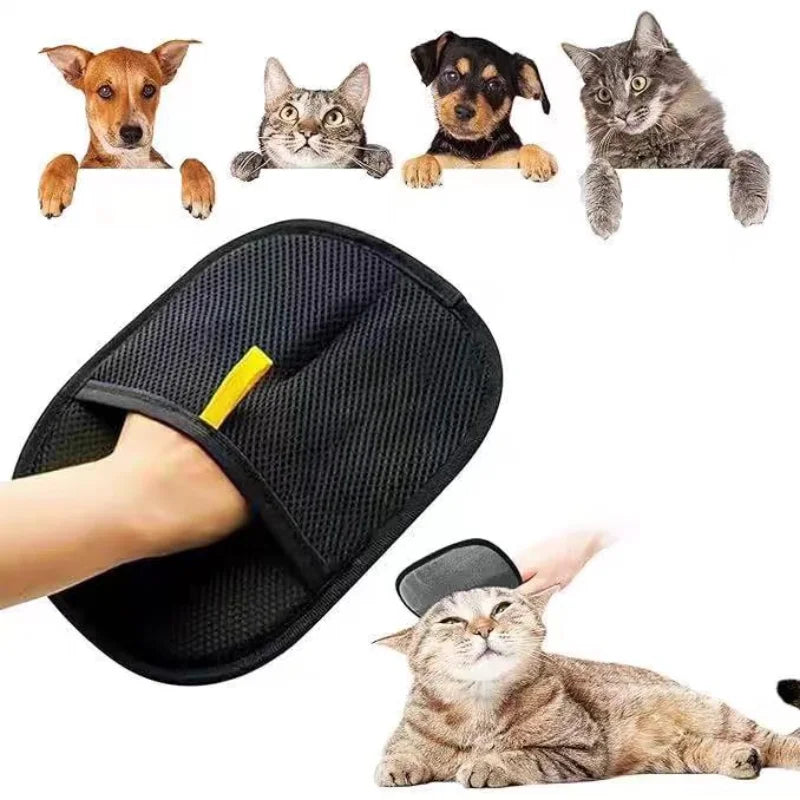 Pet Hair Removal Grooming Gloves