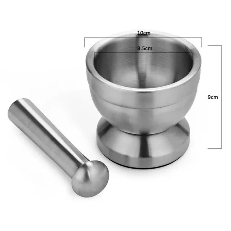 Double Mini Steel Mortar Set