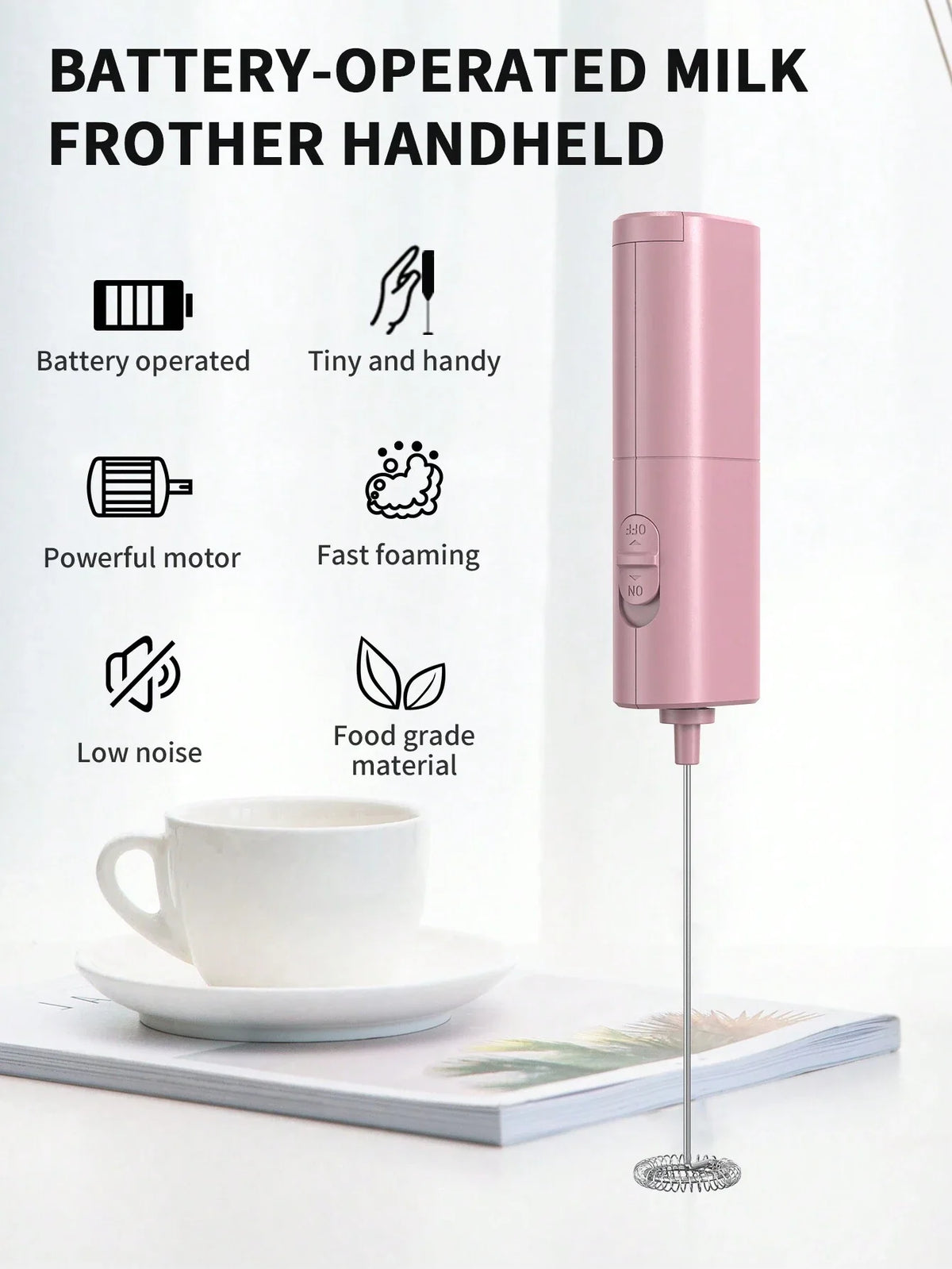 CLITON Handheld Electric Milk Frother