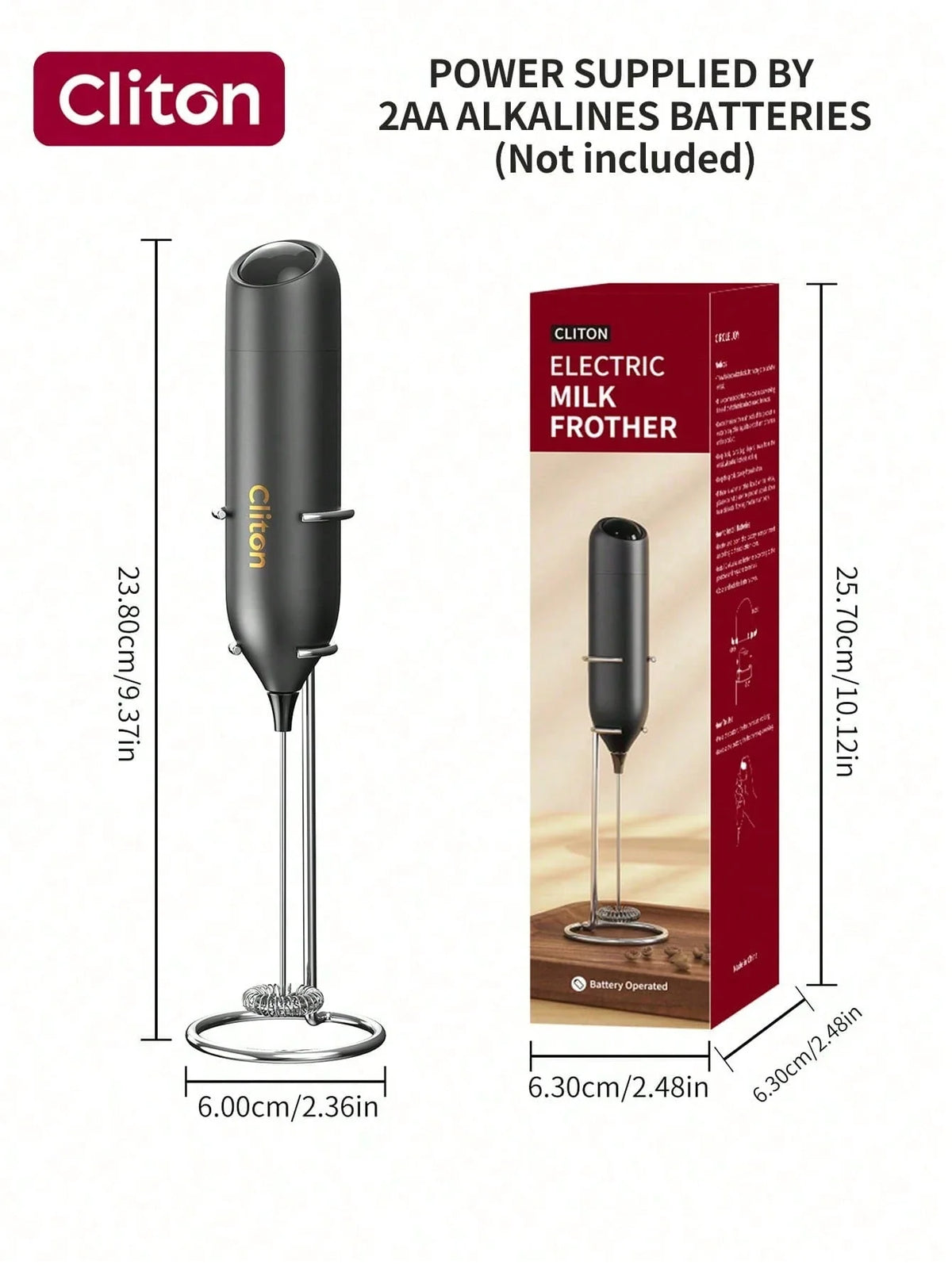 CLITON Battery Milk Frother