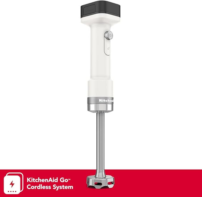 KitchenAid Go Cordless Hand Blender - battery included, KHBRV71, Porcelain White