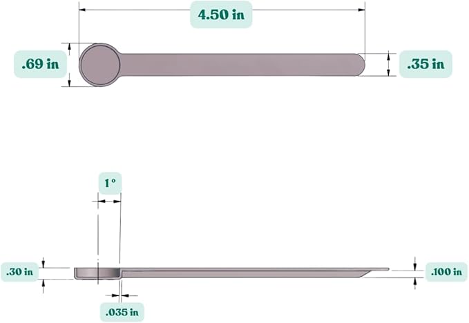 1/4 Teaspoon (1.25 mL) Long Handle Scoop for Measuring Coffee, Pet Food, Grains, Protein, Spices and Other Dry Goods (Pack of 1)