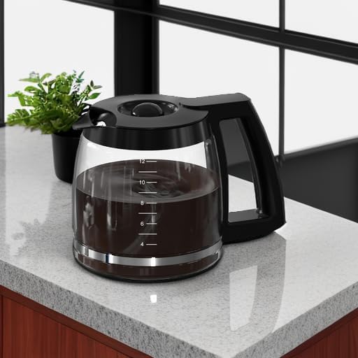 12-Cup Coffee Pot Replacement Compatible with Cuisinart Coffee Maker Models SS-12, SS-15, SS-16, DCC-1100BK, DCC-1200, DCC-2650, CHW-12P1, DGB-400, DGB-550BK, DGB-550BK1, DGB-625BC and DGB-700BC
