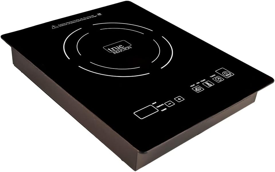 TI-1B 12 inch Built-In Single Burner Induction Glass-Ceramic Cooktop, 1750W, UL858 Certified