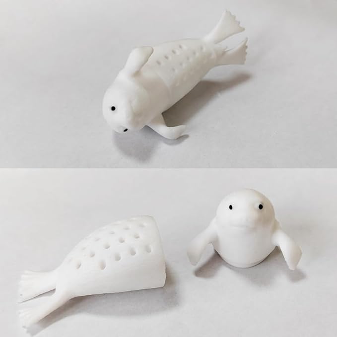 sea dog tea infuser cute animal silicone tea filters tea infuser, tea steeper for loose tea，loose tea holder，perfect for brewing tea for a more enjoyable afternoon tea time with friends and family!