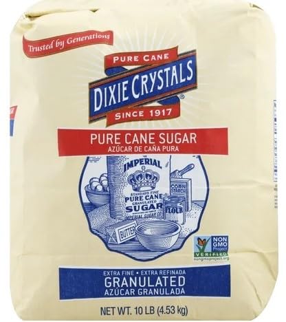 Dixie Crystals Extra Fine Granulated Sugar, 10-Pound