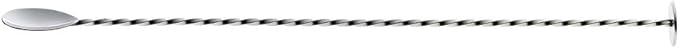 Barfly Muddle Bar Spoon, Muddler 15 3/4" (40 cm), Stainless Steel,M37019