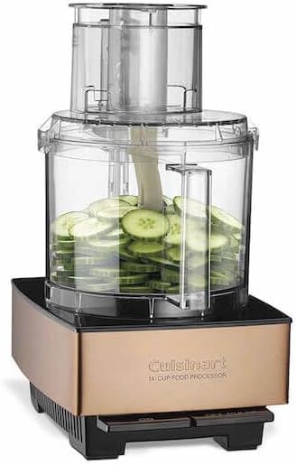 Cuisinart Food Processor 14-Cup Vegetable Chopper for Mincing, Dicing, Shredding, Puree & Kneading Dough, Copper, DFP-14CPY