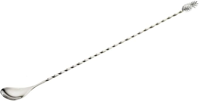 Barfly Pineapple Bar Spoon, End 13 1/4" (33.7 cm), Stainless Steel