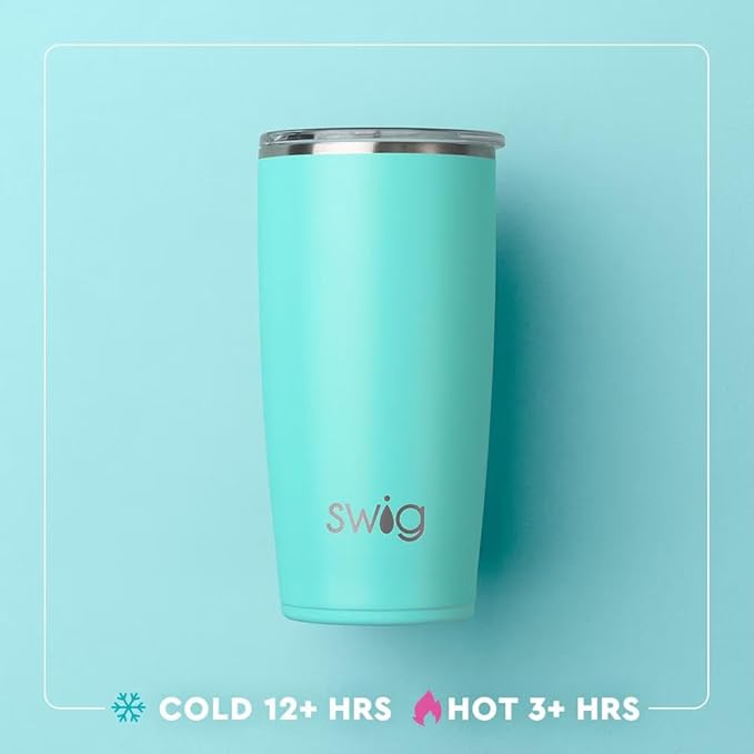 Swig Life 22oz Triple Insulated Highball Tumbler with Lid, Dishwasher Safe, Double Wall, and Vacuum Sealed Travel Coffee Mug Tumbler in Bourbon Barrel
