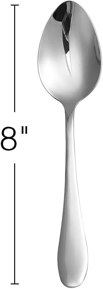 12-Piece Tablespoons,Stainless Steel Extra-Large Dinner Spoons Set,7.8-Inches