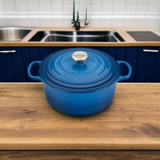 Le Creuset Enameled Cast Iron Signature Round Dutch Oven, 5.5 qt., Marseille