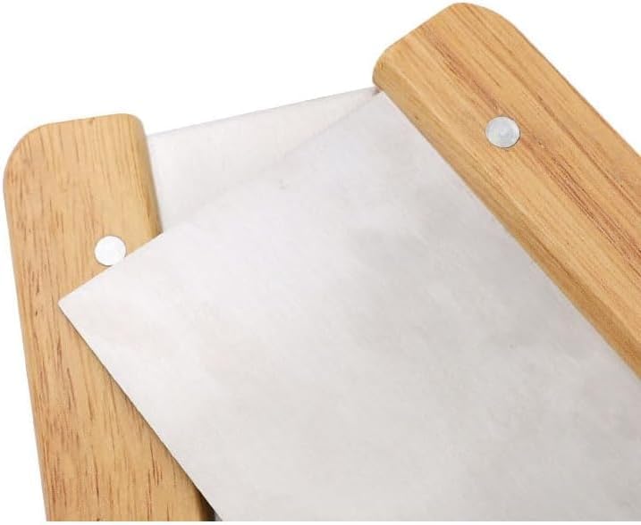 2 Piece of Stainless Steel Scraper & Chopper, Silver Stainless Steel Bench Scraper Dough Pastry Cutter with Wooden Handle, Multipurpose Cake Pizza Bread Separator Knife for Baking and Cooking