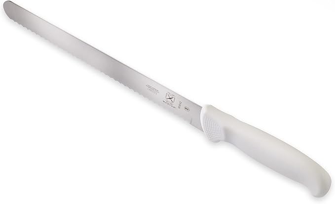 Mercer Culinary Ultimate White 10" Wavy Edge Slicer Knife