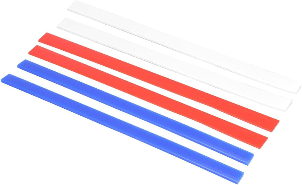 Rolling Pin Guides, 6Pcs Silicone Measuring Dough Strips, 15in Length Dough Thickness Guides, Non Stick Baking Strips Professional Leveler Sticks Tool for Cookie Pie Baking