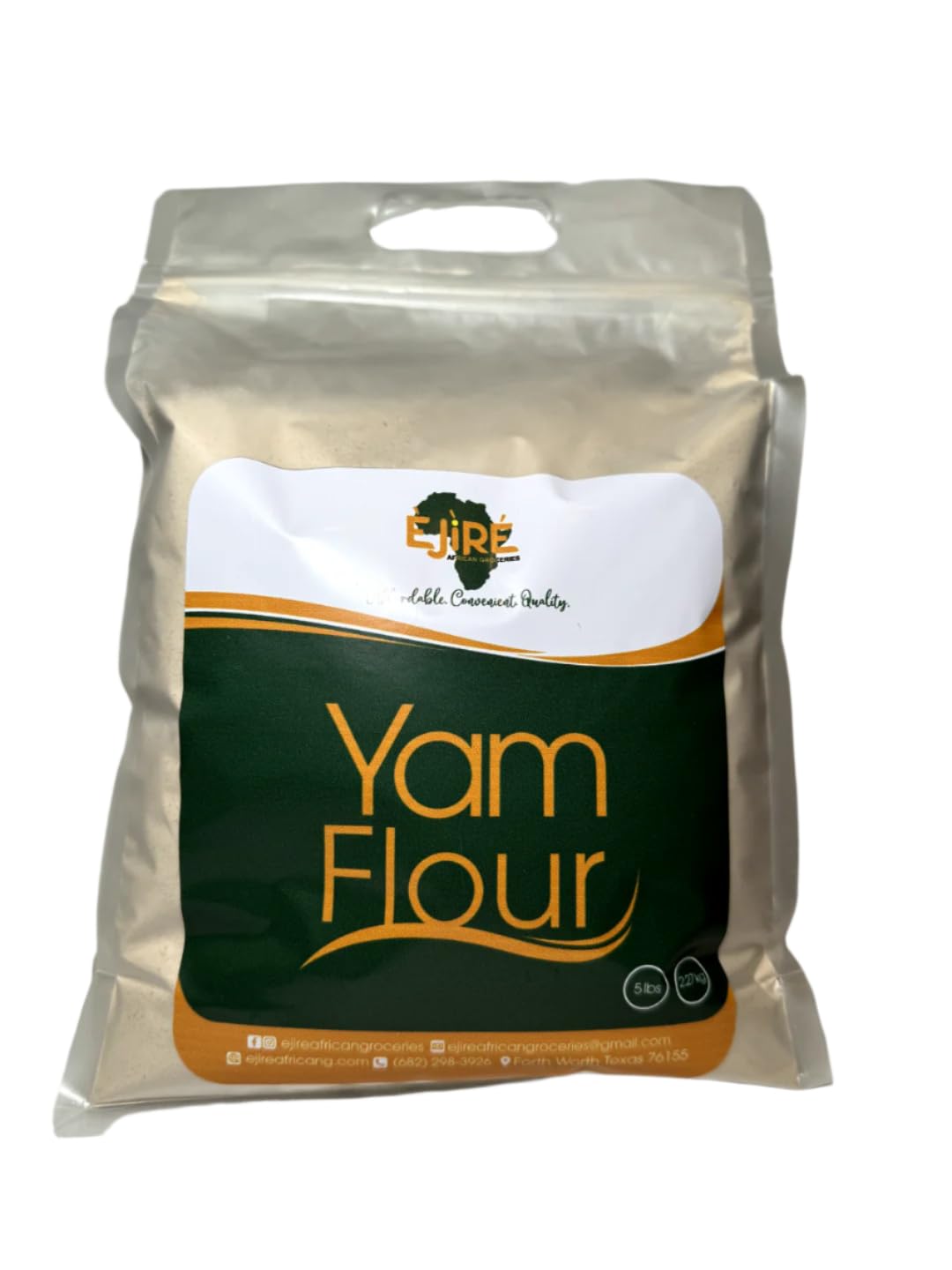 Ejire Organic Yam flour 10lbs