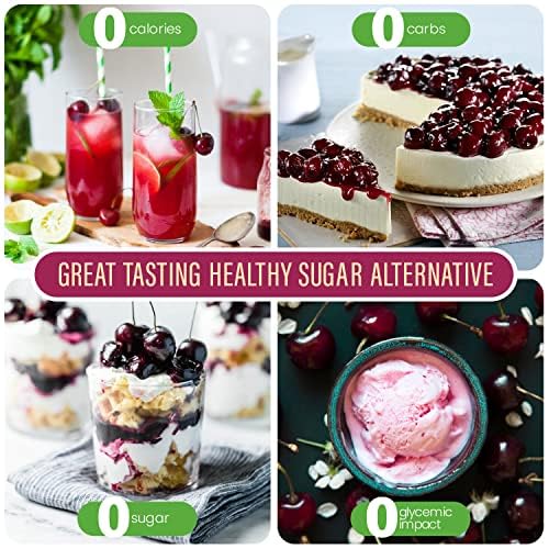 Stevia Select Black Cherry Flavored Liquid Stevia – Zero Calorie Coffee, Tea, Drink & Baking Sweetener, All-Natural, No Erythritol, Keto-Friendly Sugar Alternative, 300 Servings – 2 Oz