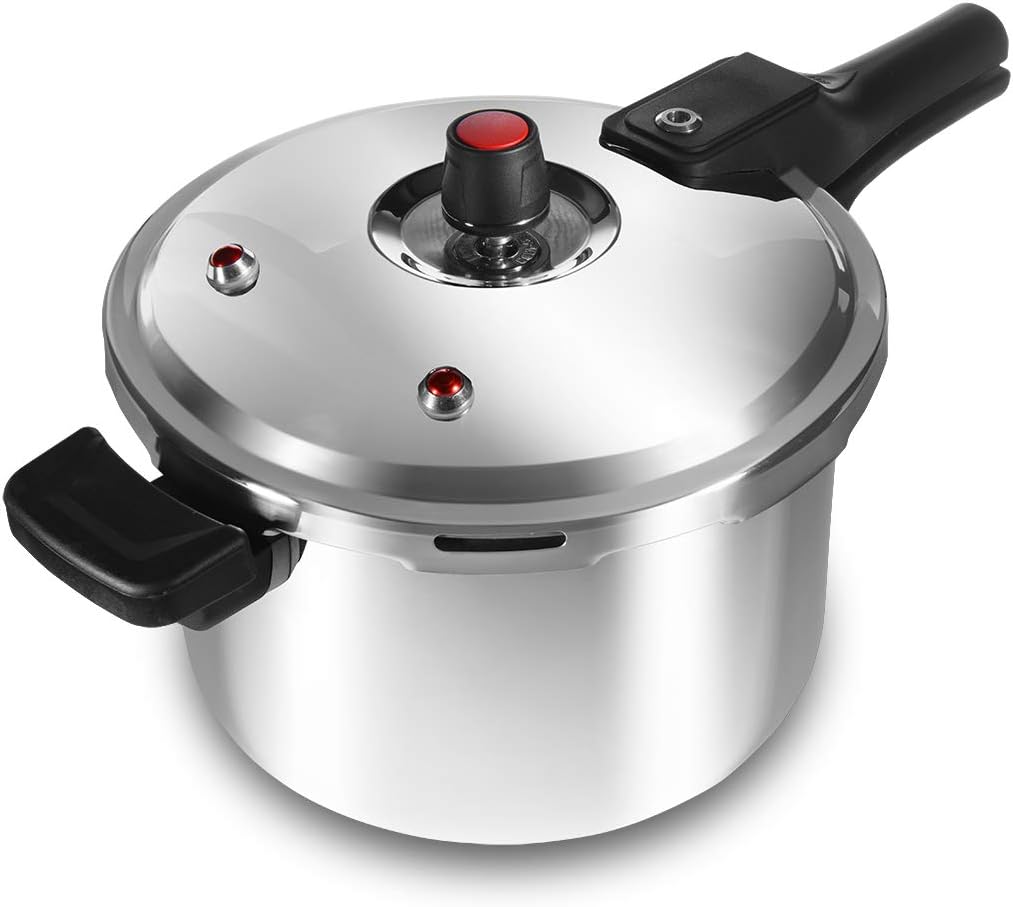 Barton 7.4Qt Pressure Canner w/Release Valve Stainless Steel Canning Cooker Pot Stove Top Instant Fast Cooking