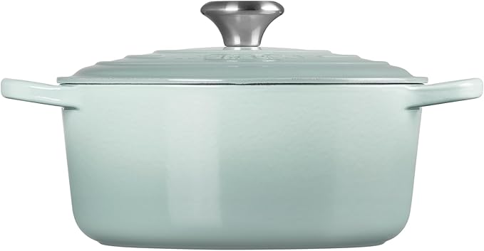 Le Creuset Enameled Cast Iron Signature Round Dutch Oven, 4.5 qt., Sea Salt