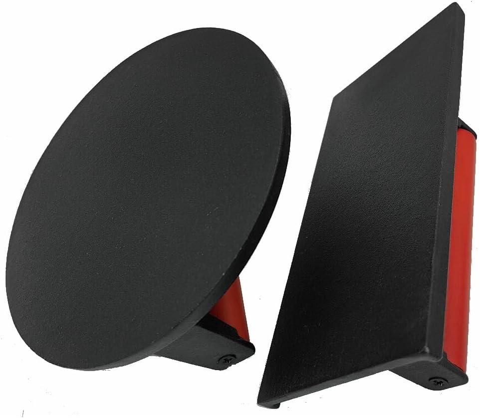 Cast Iron Grill Presses with Wood Handle (Round & Rectangle w Flat Bottom)