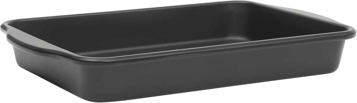 Oster Teston 13 x 9 Inch Rectangular Nonstick Carbon Steel Cake/Baking Pan - Matte Black