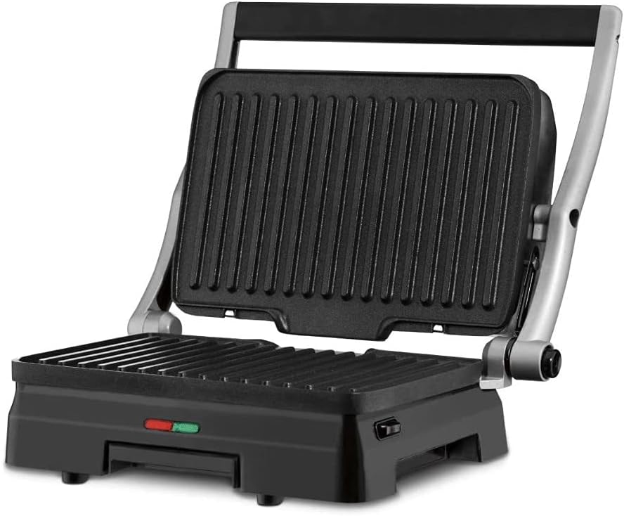 Cuisinart GR-11 Griddler 3-in-1 Grill and Panini Press, Silver