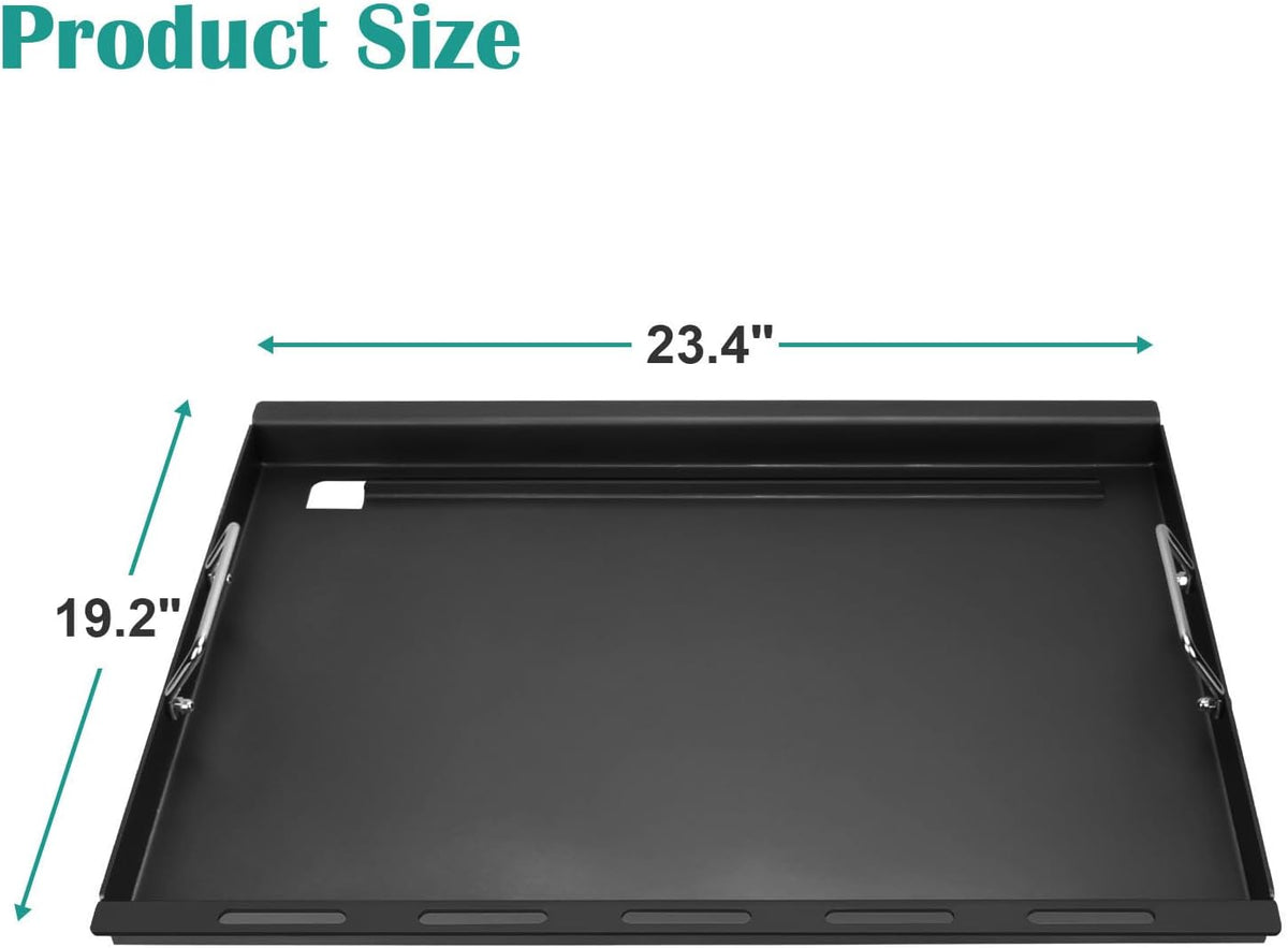 Full Size Griddle Inserts for Weber Summit 400 Gas Grills, Flat Top Griddle for Weber Summit E-420/E-450/E-470/S-470, Replacement Part for 67550 Grates