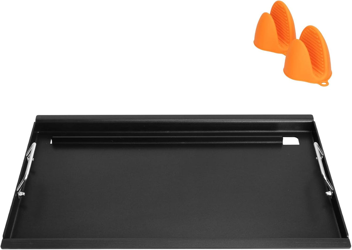 Full-Size Griddle Inserts for Weber Summit 600 Series Grills, Flat Top Griddle for Summit E-640/650/660/670 S-640/650/660/670 Gas Grills with a Smoker Box, Replacement Parts for Weber 67552