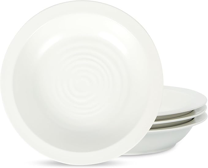 Stone Lain Orbit 4-Piece Pasta Bowl Set Stoneware, White