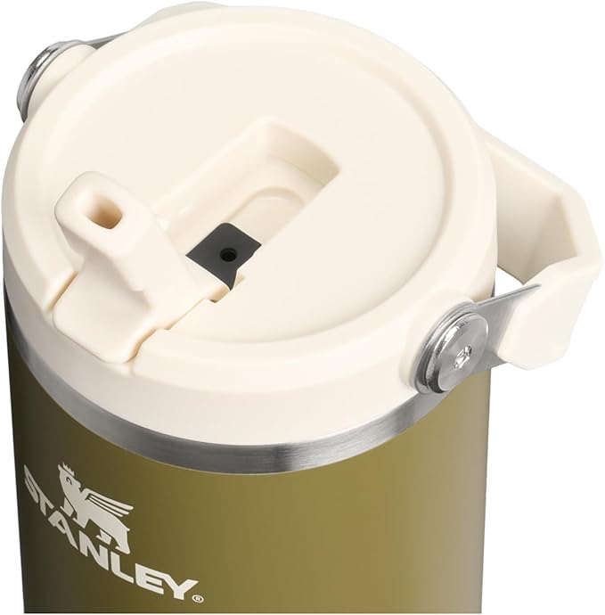 STANLEY IceFlow 2.0 Flip Straw Tumbler with Handle 30 oz | Twist On Lid and Flip Up Straw | Leak Resistant Water Bottle | Insulated Stainless Steel | BPA-Free | Exclusive Thyme