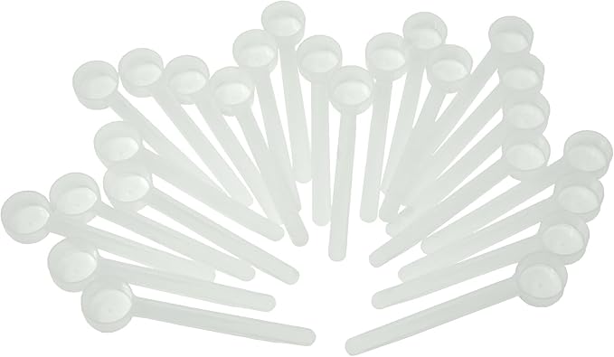 1/2 Tablespoon (1.5 Teaspoon | 7.5 mL) Long Handle Scoop for Measuring Coffee, Grains, Protein, Spices and Other Dry Goods (Pack of 100)