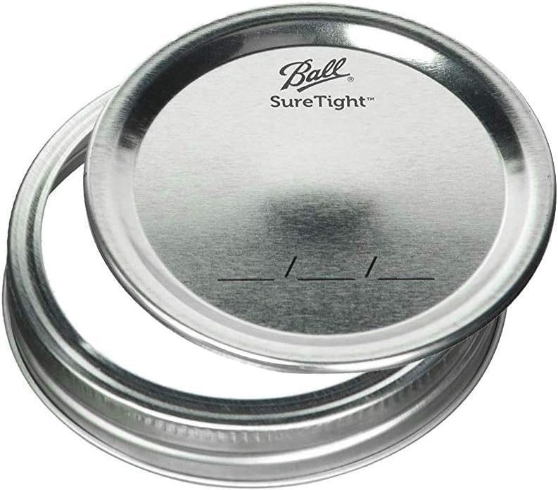 Ball Wide Mouth Clear Glass Canning Quart 32 Oz Mason Jars with Lids, 12 Pack