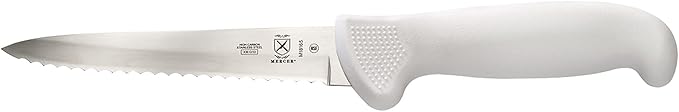 Mercer Culinary Ultimate White 5" Wavy Edge Utility Knife