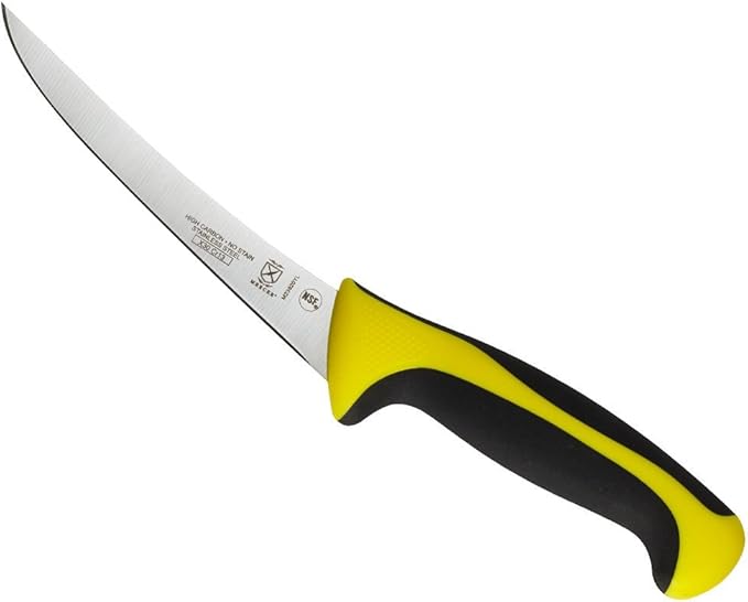 Mercer Culinary Millennia Colors Boning Knife, 6-Inch Curved, Yellow