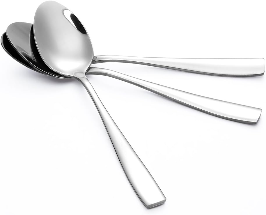 24-Piece Large Stainless Steel Dinner Spoons,8 Inches