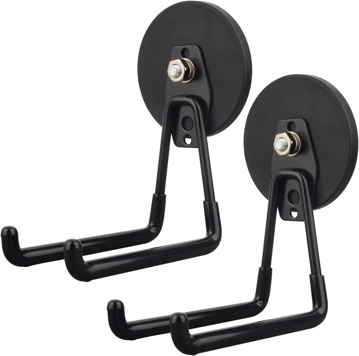 MUTUACTOR Large Magnetic Hooks,2pcs Super Strong Magnetic Storage Hooks for Hanging Tools Heavy Duty Magnetic Storage Hooks for Tools Organization,Power Drill Drivers,Tool Box,Chest or Metal Cabinet