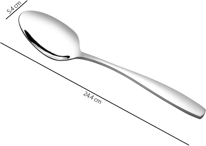 Wekioger 6-Piece Banquet Serving Spoons, Stainless Steel Large Spoons