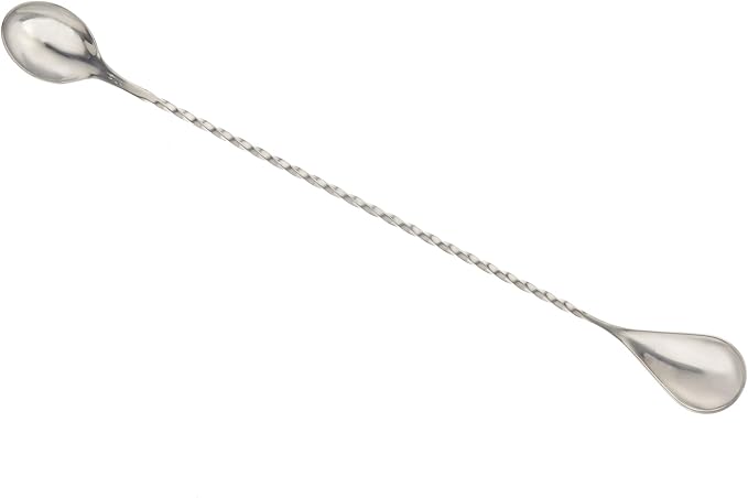 Barfly Bar Spoon with Teaspoon End, 12 1/4" (31.1 cm), Stainless Steel
