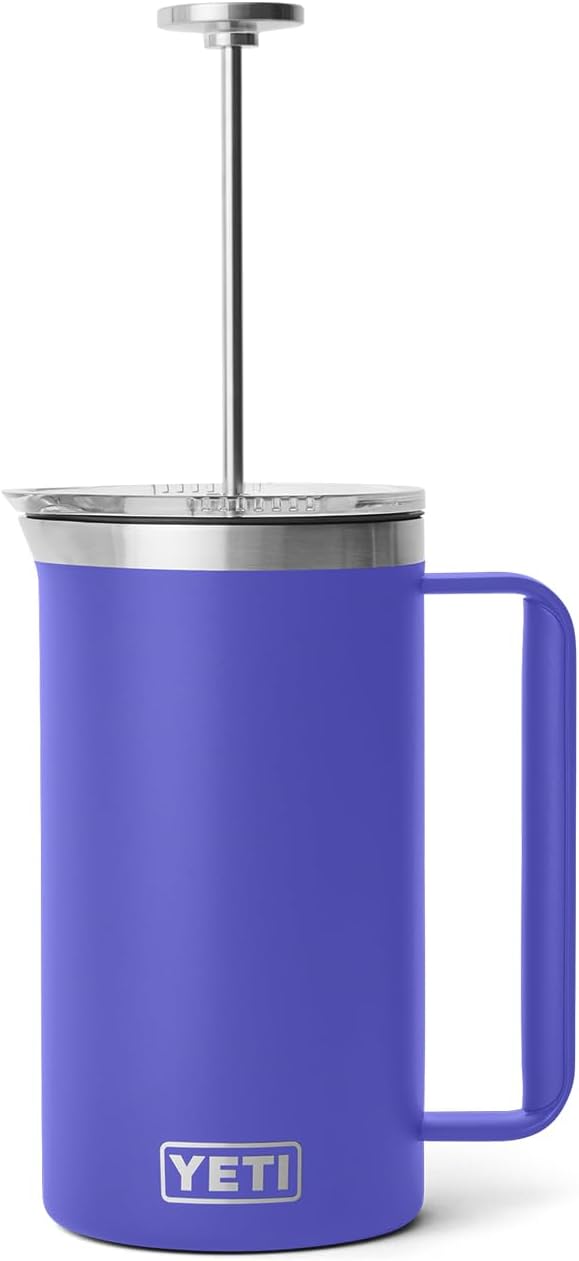 YETI Rambler 34 oz. French Press Coffee Maker, Ultramarine Violet