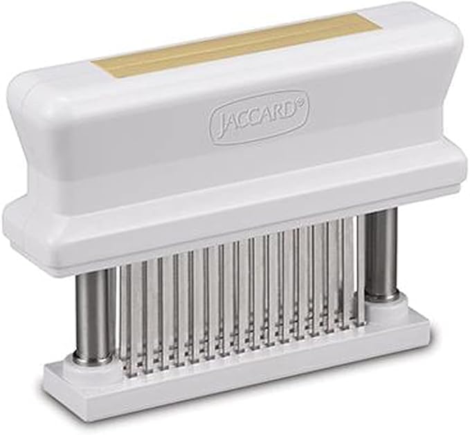 Jaccard 200348T, 48 Blade Durable Meat Tenderizer with Stainless Steel Razor Sharp Needle, Cooking Gadget for Tenderizing Chicken, Beef, Pork, Veal, BBQ, Tan