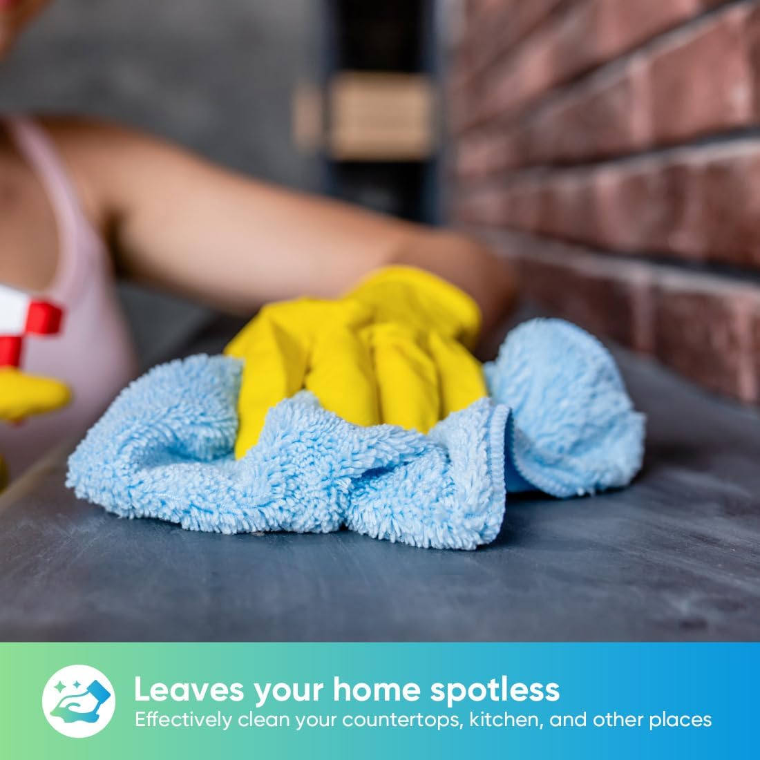 HOMEXCEL Blue Microfiber Cleaning Cloth, 12 Pack Premium Microfiber Towels for Cars, Lint Free, Scratch-Free, Highly Absorbent, Reusable Cleaning Rags for Car, Household, Kitchen, Window,11.5"X11.5"