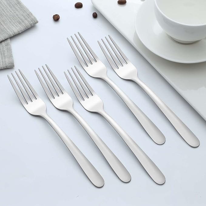 36 Piece Salad Forks, 7 Inch Small Forks in Stainless Steel mirror polished and Dishwasher Safe, Used For Tasting Cakes and Fruits