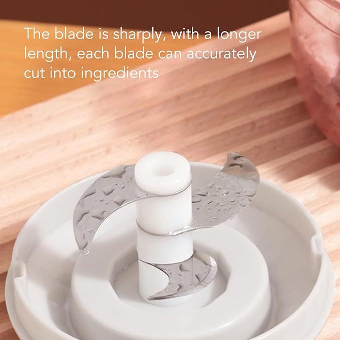 3 Speed Electric Hand Mixer, Whisk Beaters, Portable Whisk Milk Foam Maker, Handheld Electric Mixer with Chopper for Home