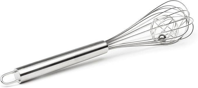 Fox Run Basket Cage Whisk, 2.75 x 2.75 x 12.5 inches, Metallic